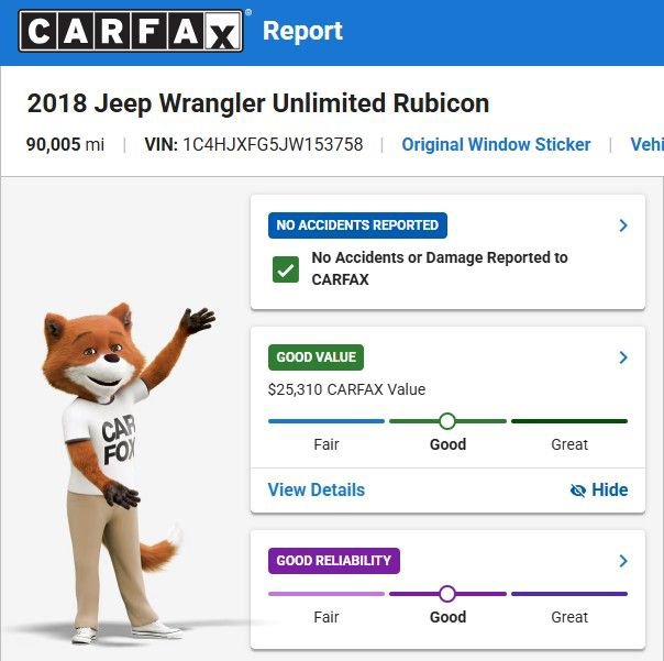 Used 2018 Jeep Wrangler Unlimited Rubicon AWD/4WD image 2
