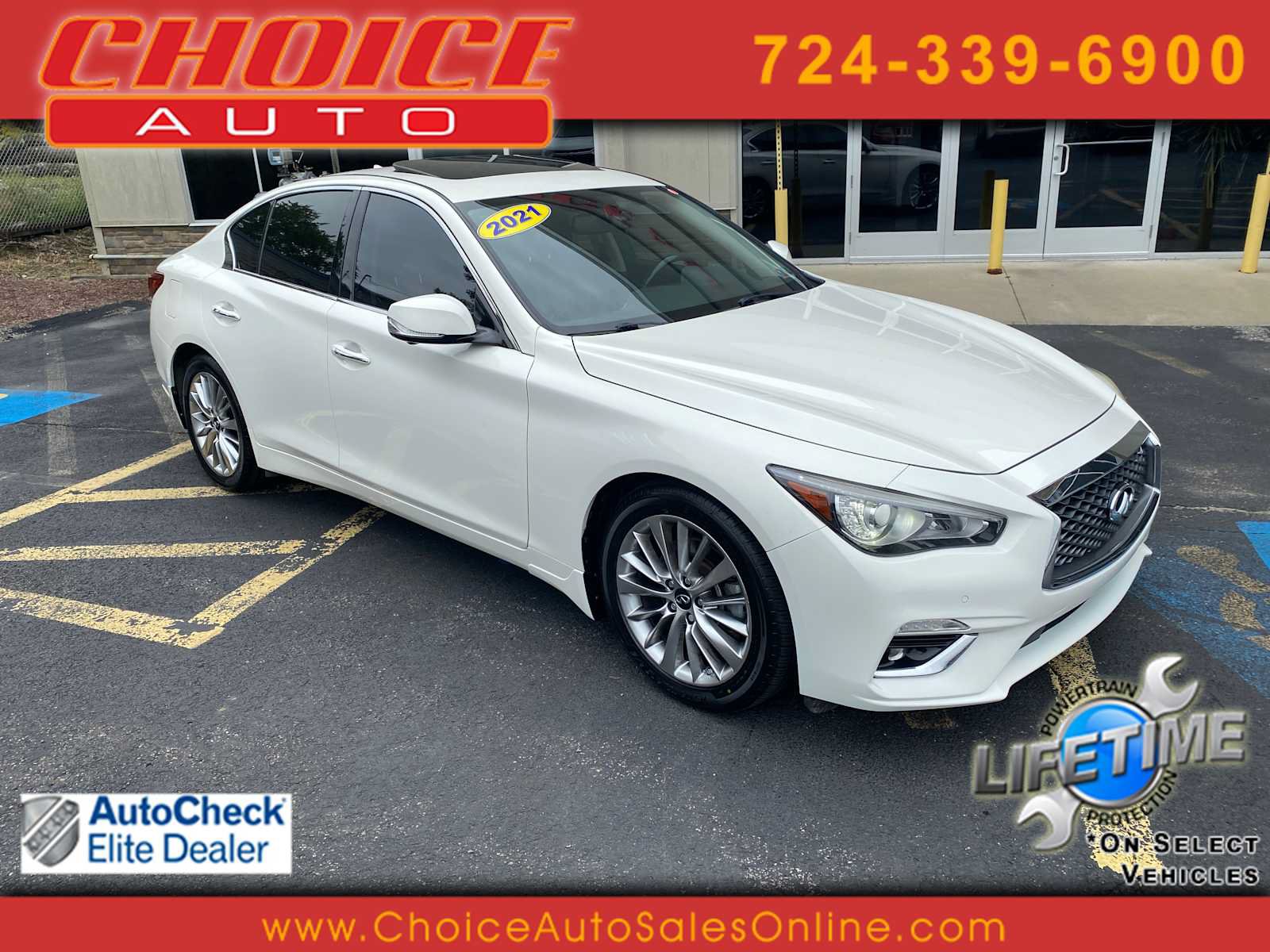 Used 2021 INFINITI Q50 Luxe w/ Seat & Sound Package