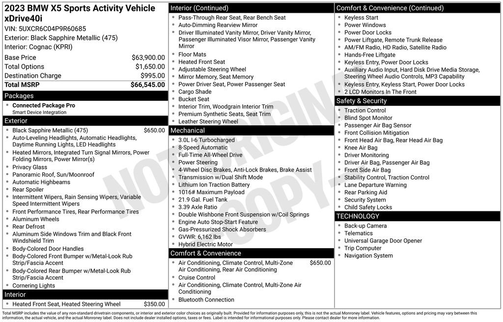 Certified 2023 BMW X5 xDrive40i AWD/4WD image 2