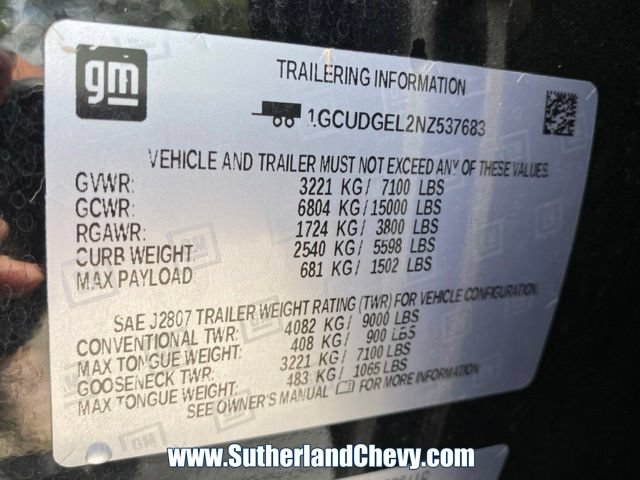 Used 2022 Chevrolet Silverado 1500 LTZ w/ LTZ Premium Package AWD/4WD image 56