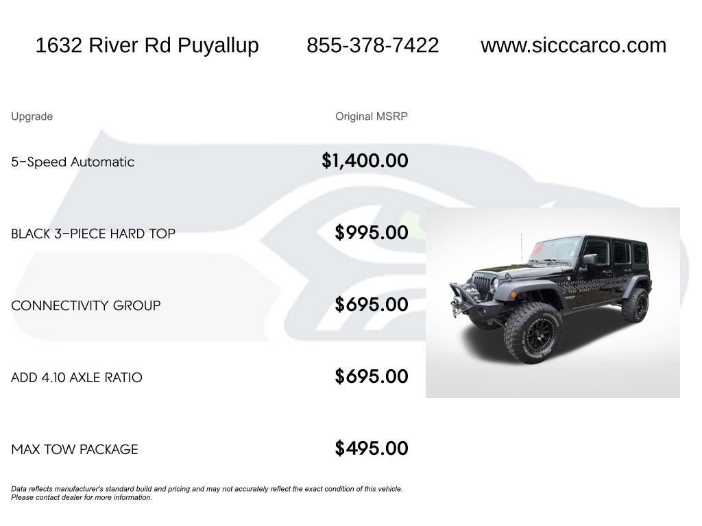 Used 2017 Jeep Wrangler Unlimited Rubicon w/ Connectivity Group AWD/4WD image 5