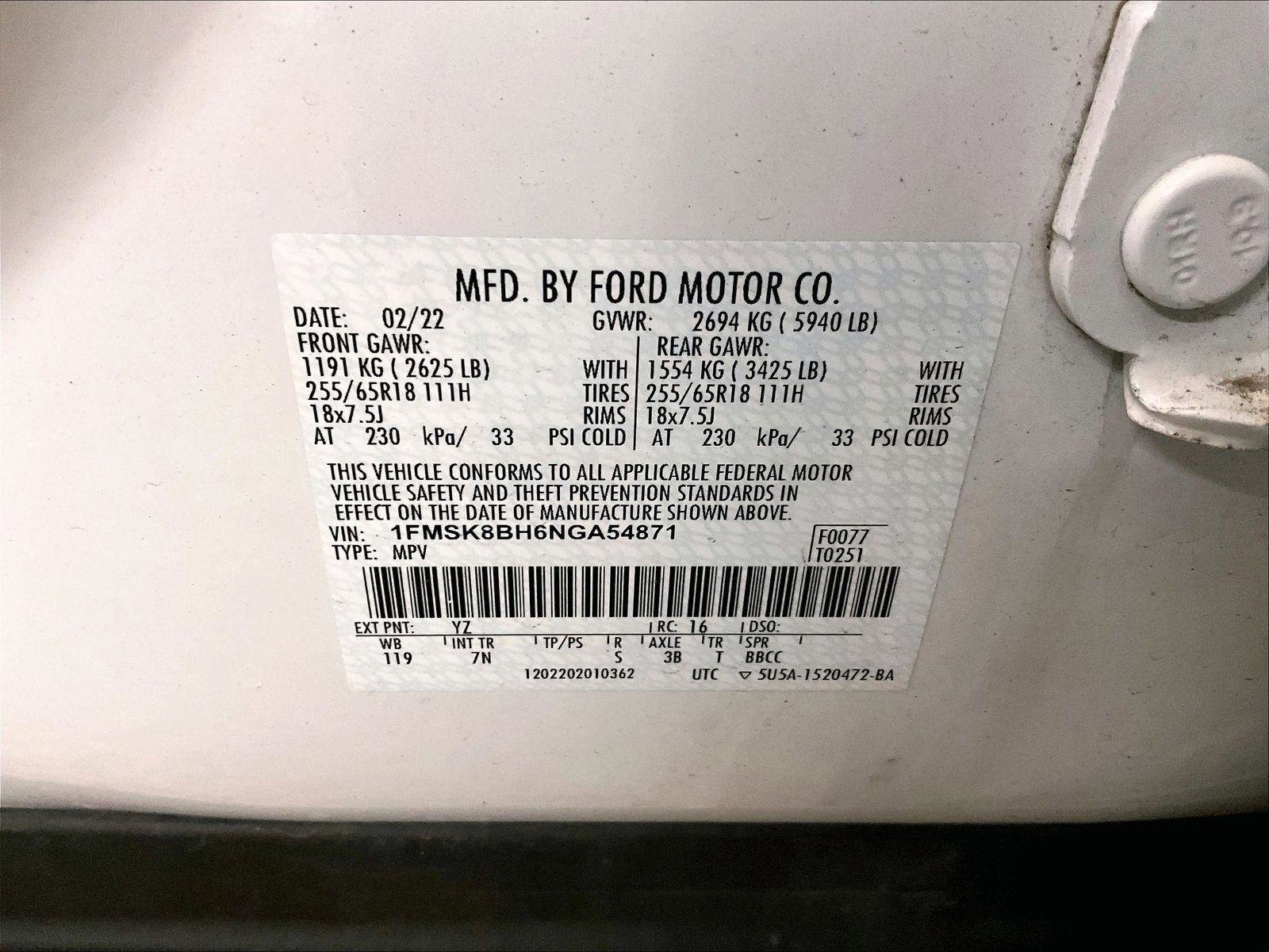 Used 2022 Ford Explorer 4WD image 34