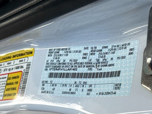 Used 2020 Ford Ranger XLT w/ Equipment Group 301A Mid AWD/4WD image 31