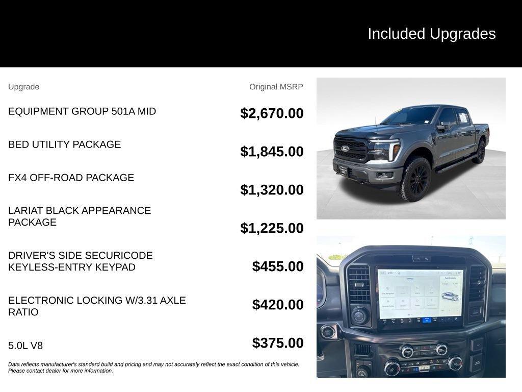 Used 2026 Ford F150 Lariat w/ Equipment Group 501A Mid AWD/4WD image 7