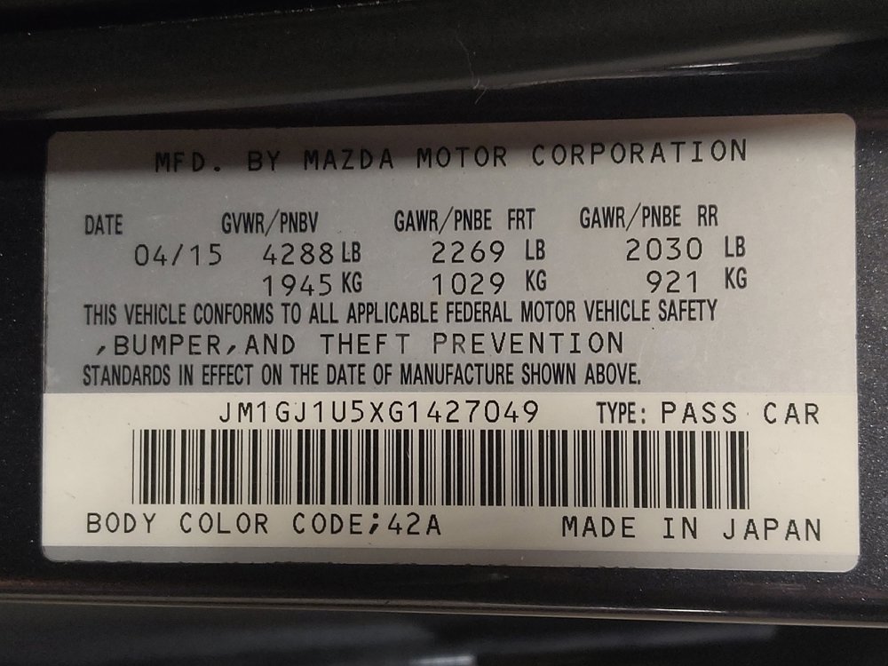 Used 2016 MAZDA MAZDA6 Sport FWD image 33