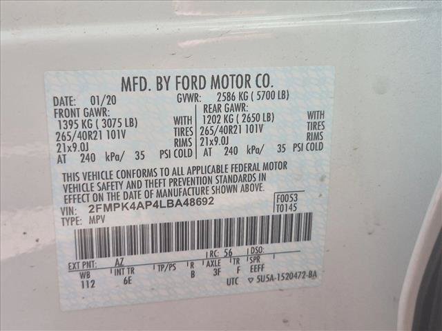 Used 2020 Ford Edge ST w/ Equipment Group 401A AWD/4WD image 25