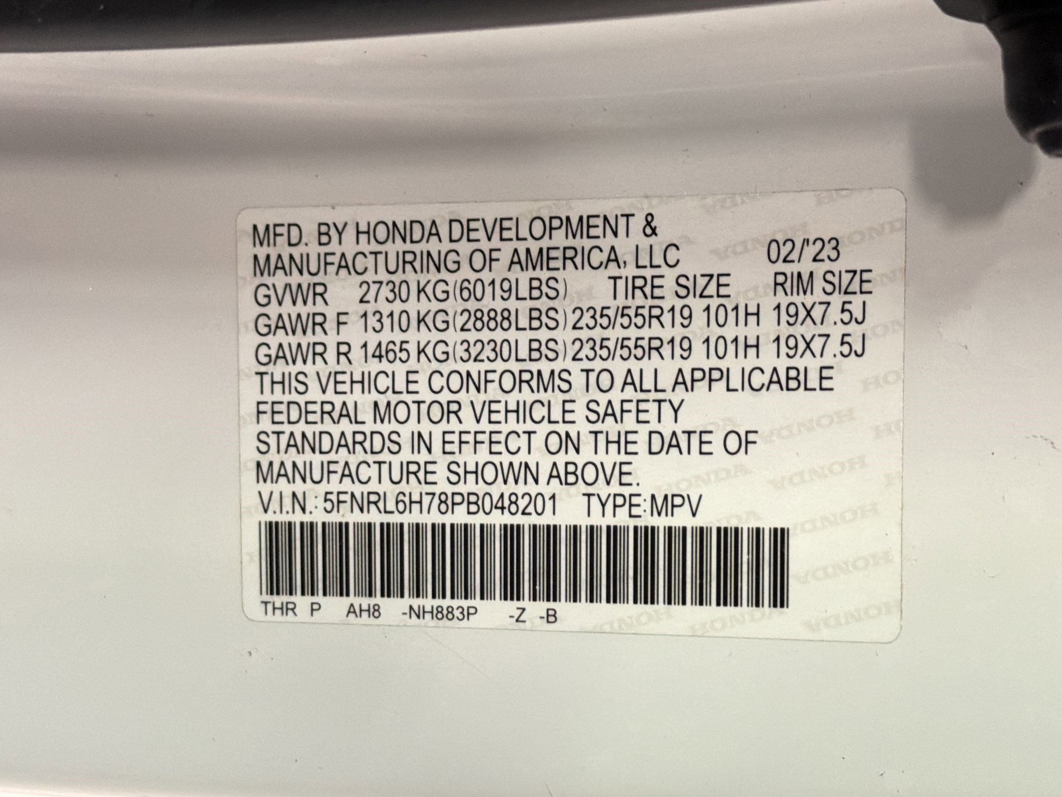 Certified 2023 Honda Odyssey Sport image 20