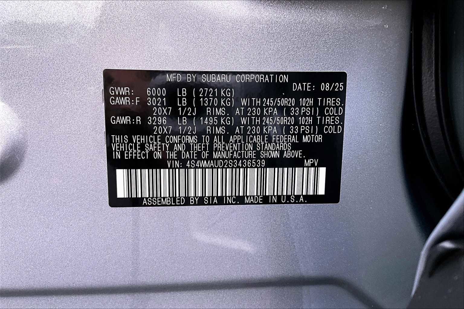 New 2025 Subaru Ascent Touring image 21