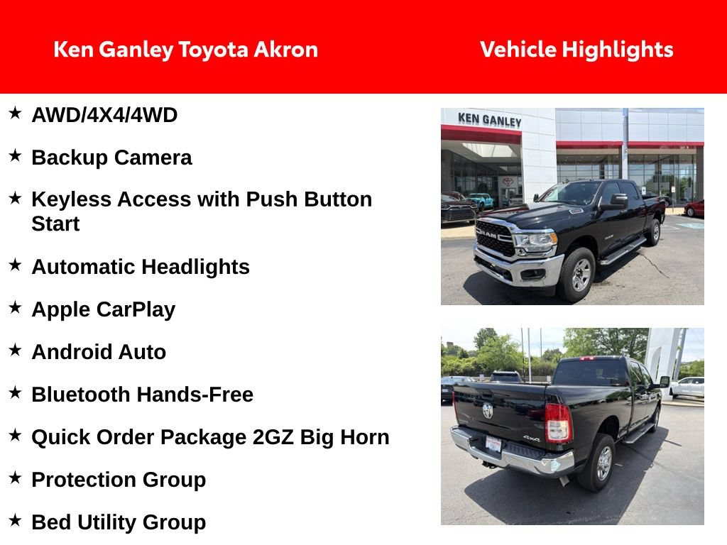 Used 2024 RAM 2500 Big Horn w/ Bed Utility Group AWD/4WD image 2