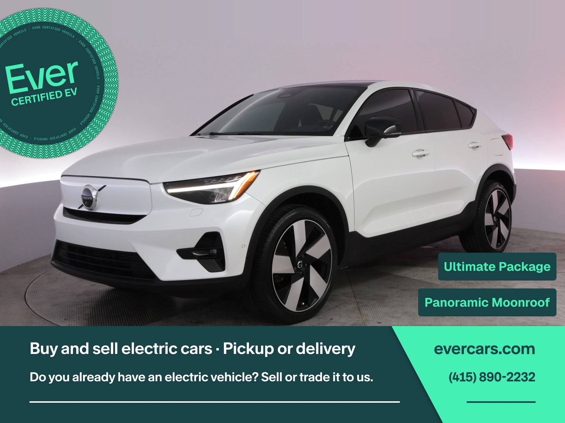 Used 2023 Volvo C40 P8 Recharge Ultimate AWD/4WD image 1