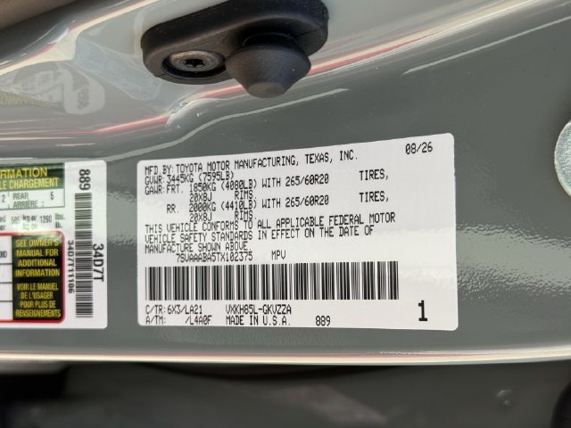 New 2026 Toyota Sequoia Platinum AWD/4WD image 39