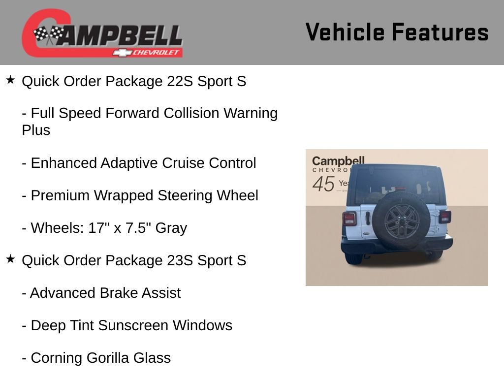 Used 2025 Jeep Wrangler Unlimited Sport AWD/4WD image 10