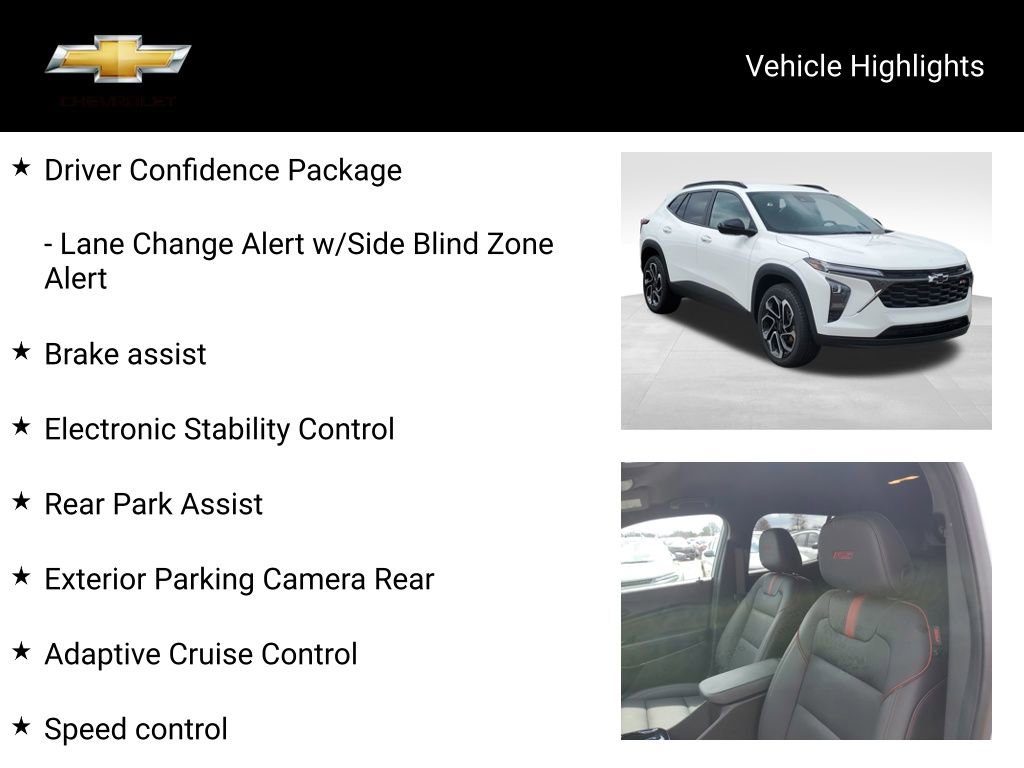 Certified 2024 Chevrolet Trax RS w/ Driver Confidence Package image 20