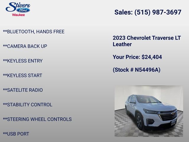 Used 2023 Chevrolet Traverse LT w/ LT Premium Package image 33