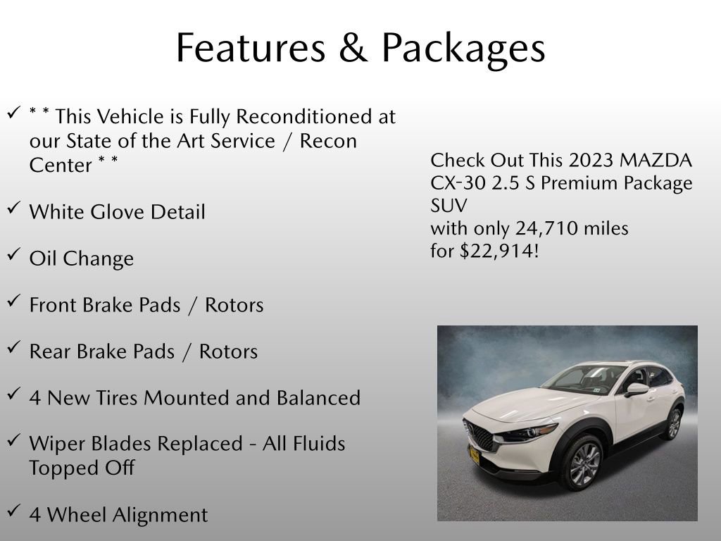 Certified 2023 MAZDA CX-30 AWD 2.5 S w/ Premium Package image 2