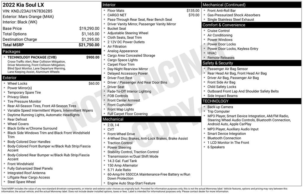 Used 2022 Kia Soul LX w/ Technology Package FWD image 12