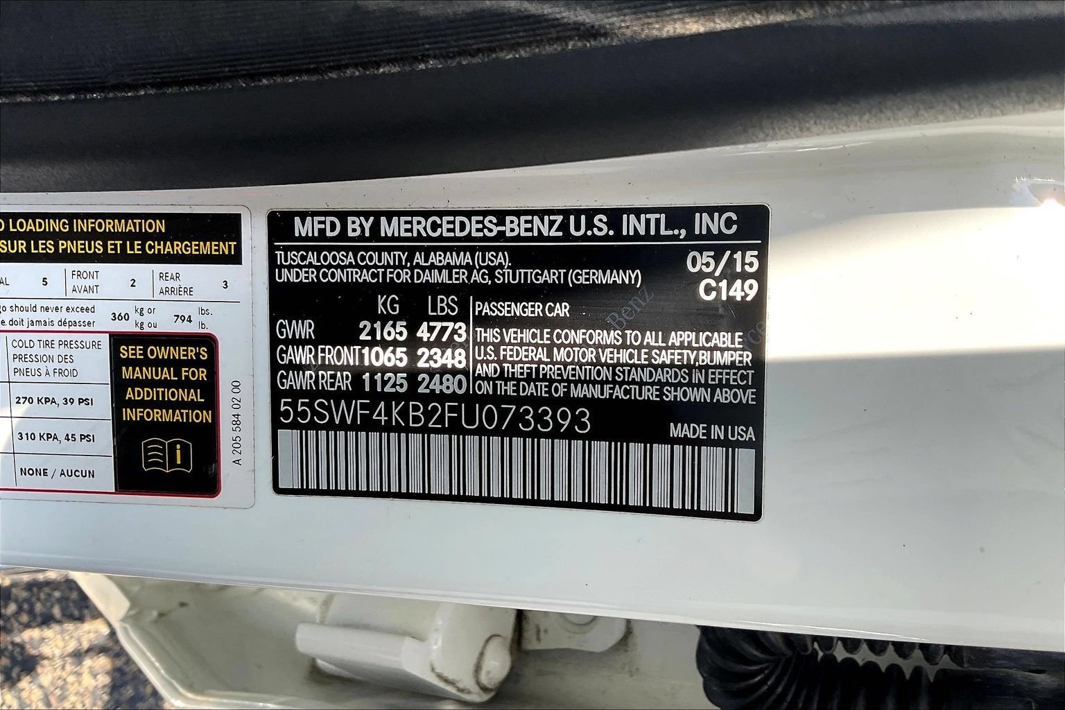 Used 2015 Mercedes-Benz C 300 4MATIC Sedan image 18