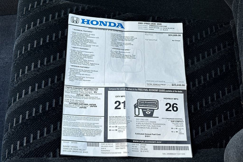 Used 2001 Honda Prelude image 28