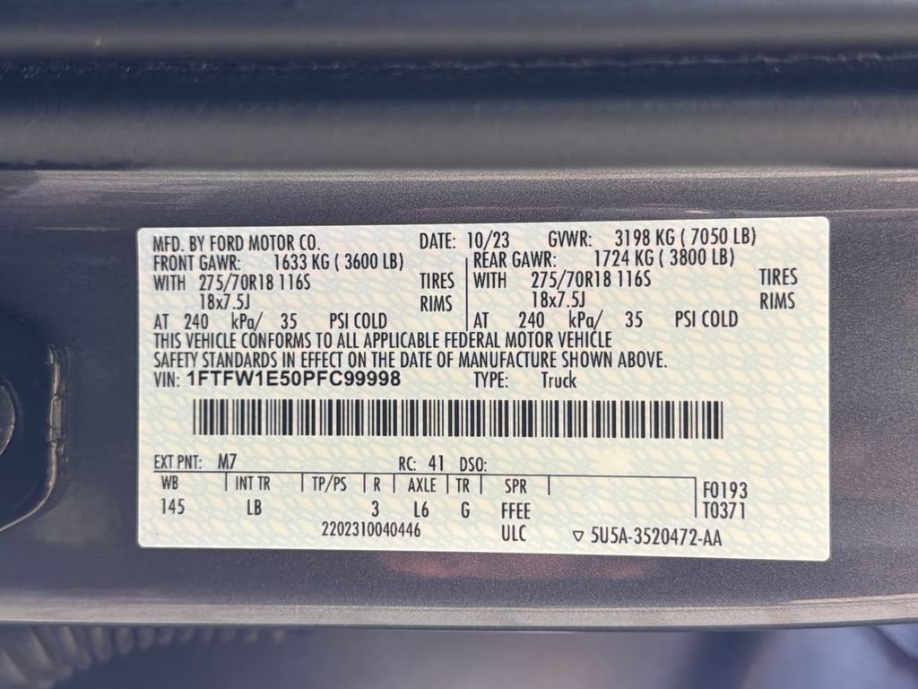 Used 2023 Ford F150 Tremor w/ Trailer Tow Package AWD/4WD image 36