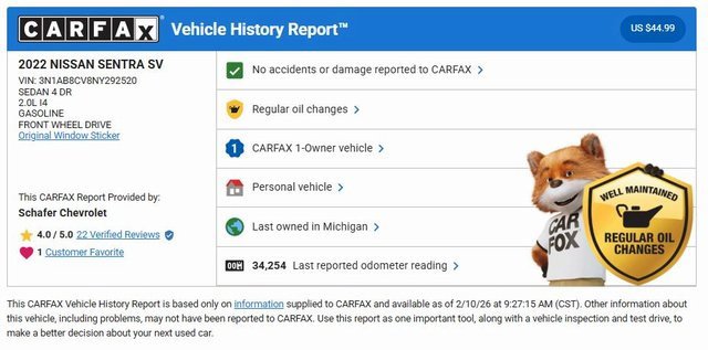 Used 2022 Nissan Sentra SV w/ Trunk Package image 5