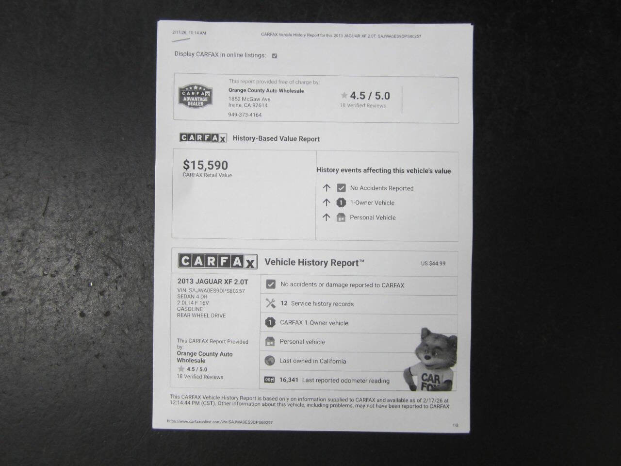 Used 2013 Jaguar XF image 33