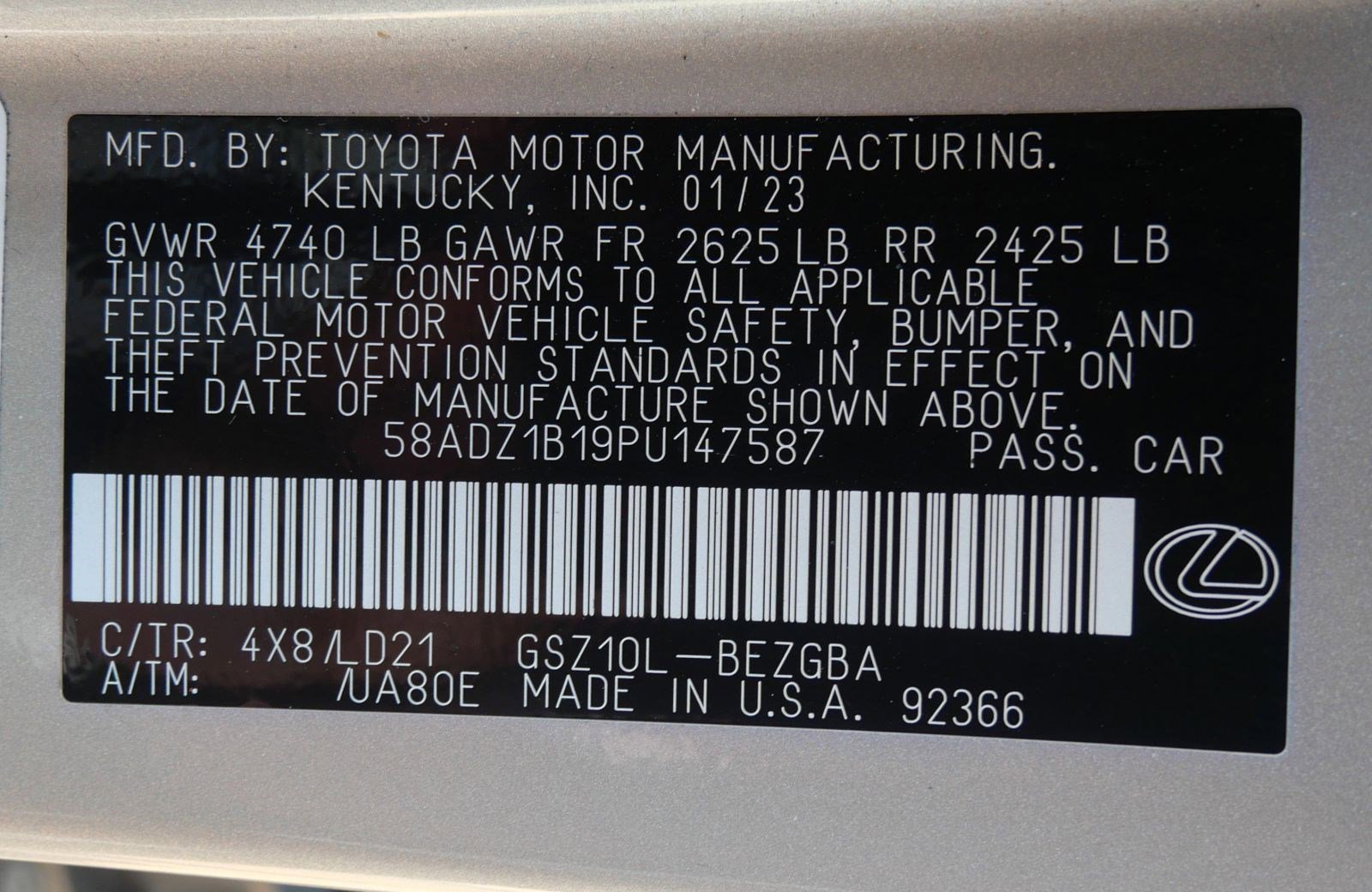 Used 2023 Lexus ES 350 w/ Premium Package image 29