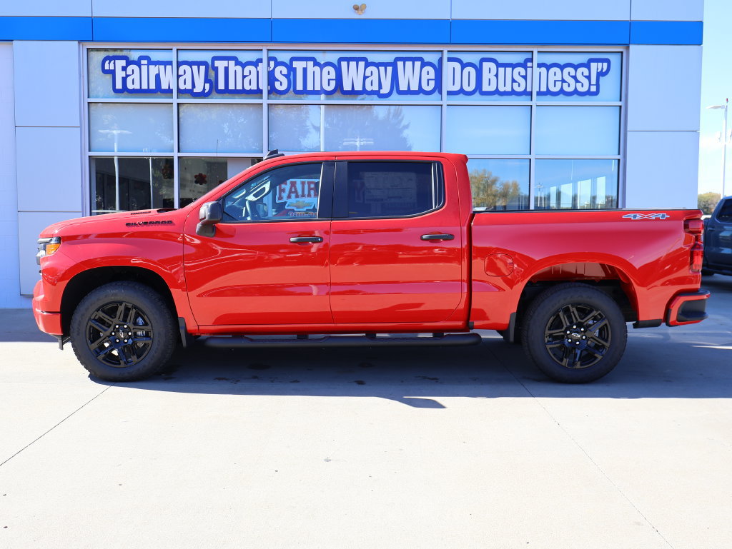 New 2026 Chevrolet Silverado 1500 Custom w/ Turbomax Blackout Package AWD/4WD image 7