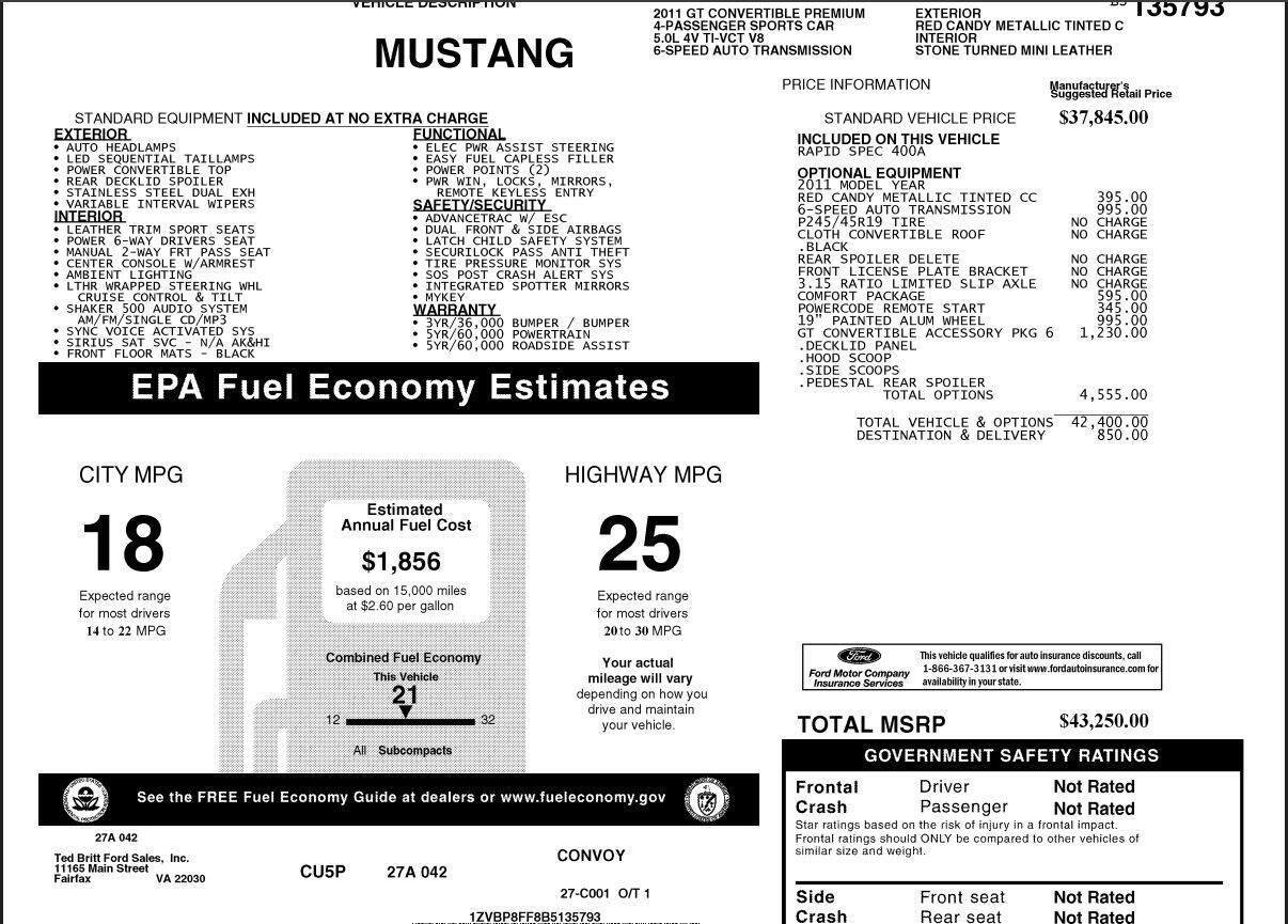 Used 2011 Ford Mustang GT Premium image 10