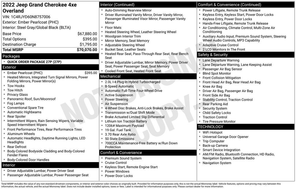 Used 2022 Jeep Grand Cherokee Overland image 15