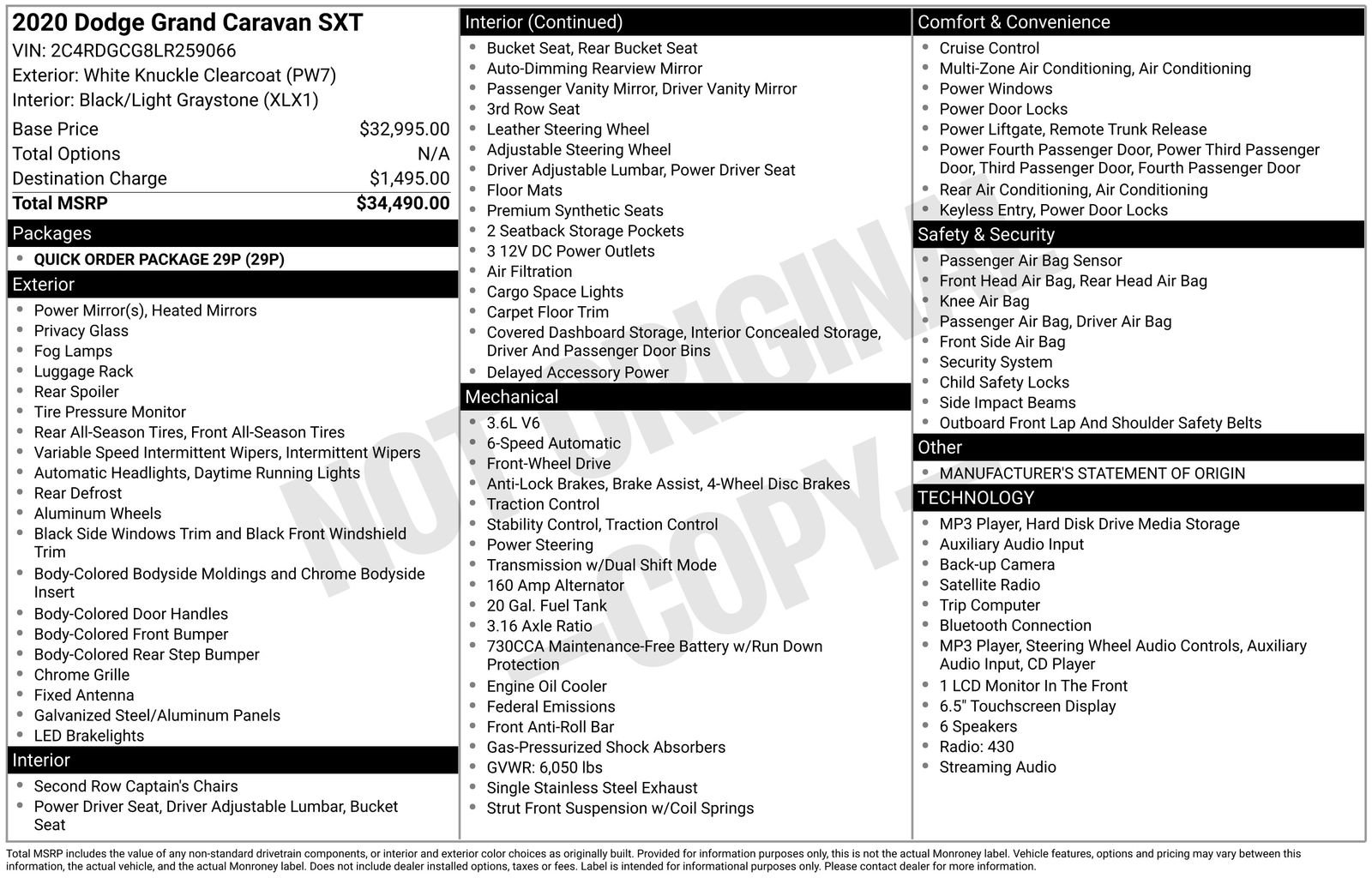 Used 2020 Dodge Grand Caravan SXT FWD image 5