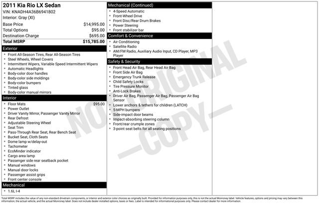 Used 2011 Kia Rio LX image 21