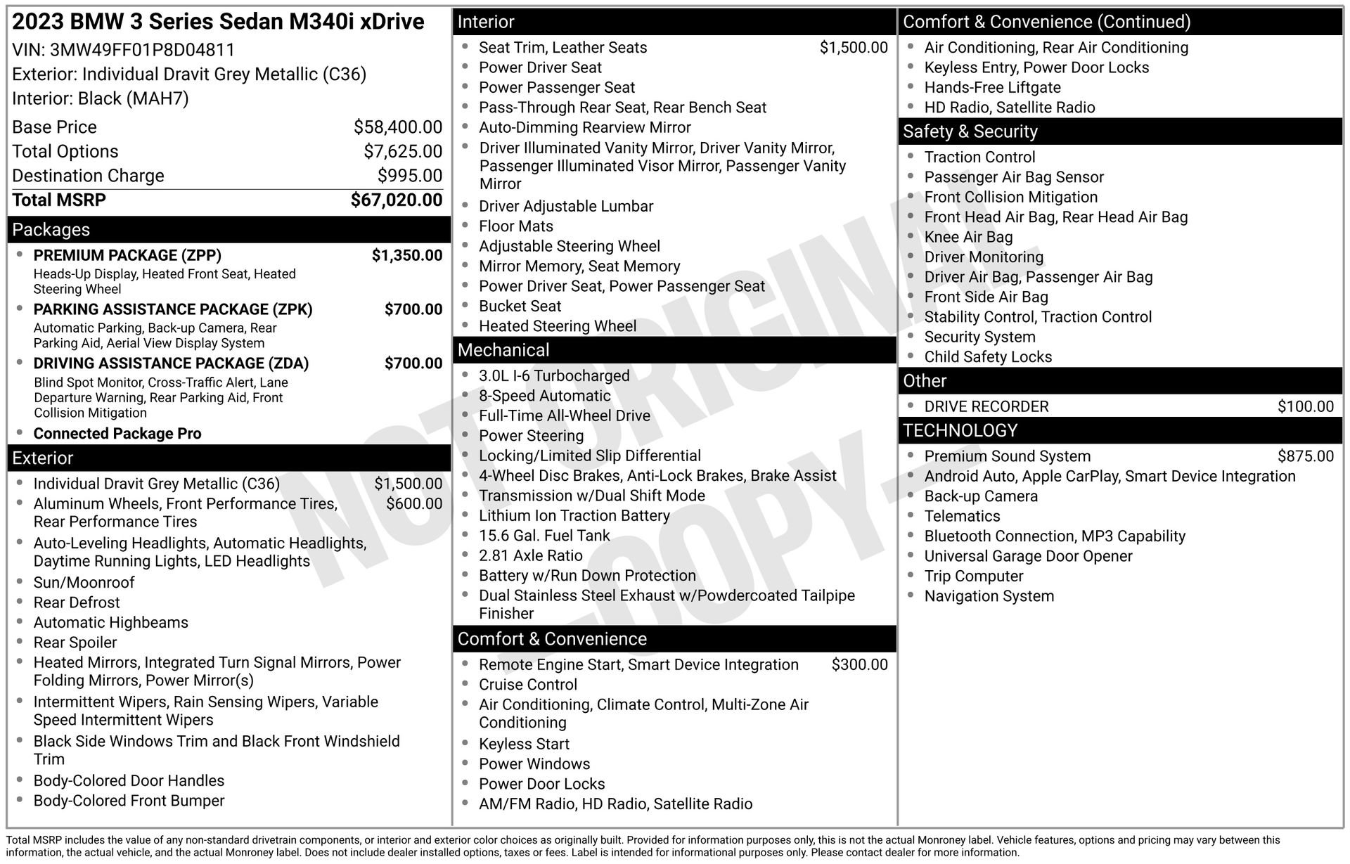 Used 2023 BMW M340i xDrive w/ Premium Package image 17