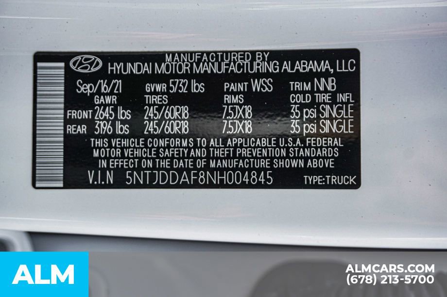 Used 2022 Hyundai Santa Cruz SEL Premium w/ Cargo Package image 57