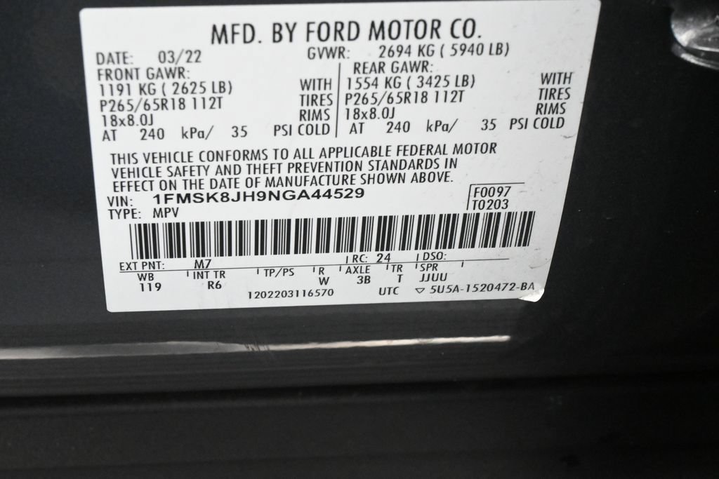 Used 2022 Ford Explorer Timberline AWD/4WD image 20