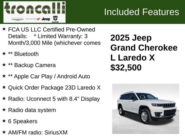 Certified 2025 Jeep Grand Cherokee L Laredo image 5