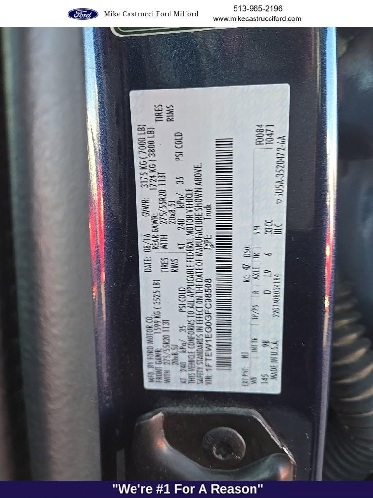 Used 2016 Ford F150 Platinum w/ Equipment Group 701A Luxury image 10