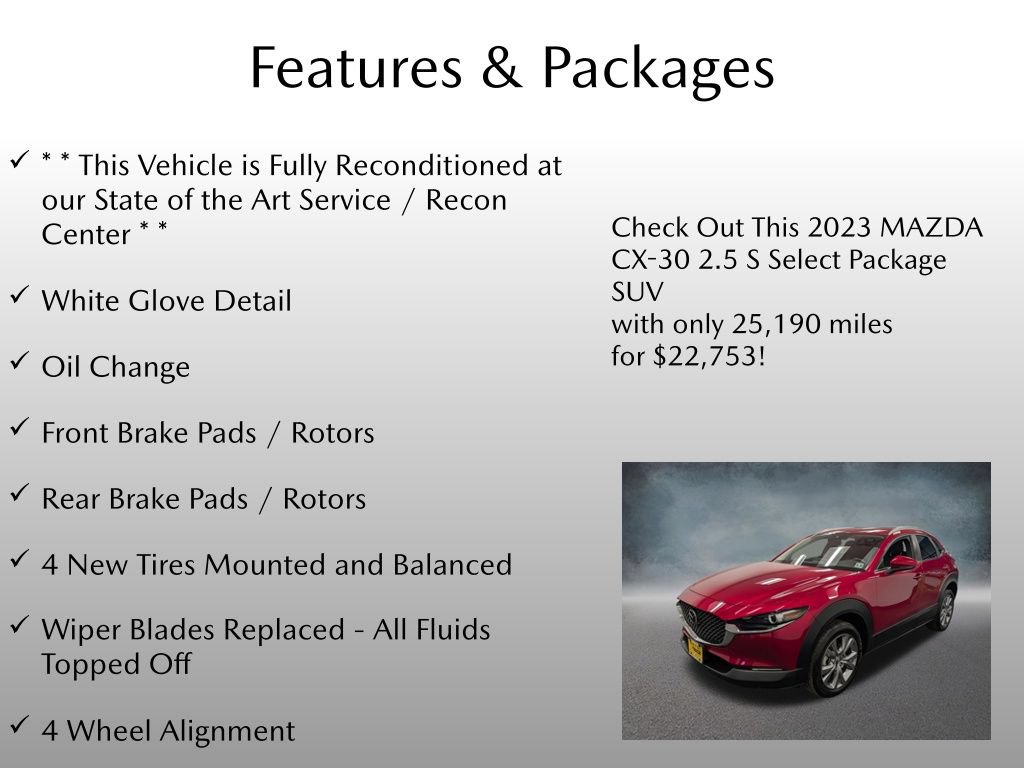 Certified 2023 MAZDA CX-30 AWD 2.5 S w/ Select Package image 4