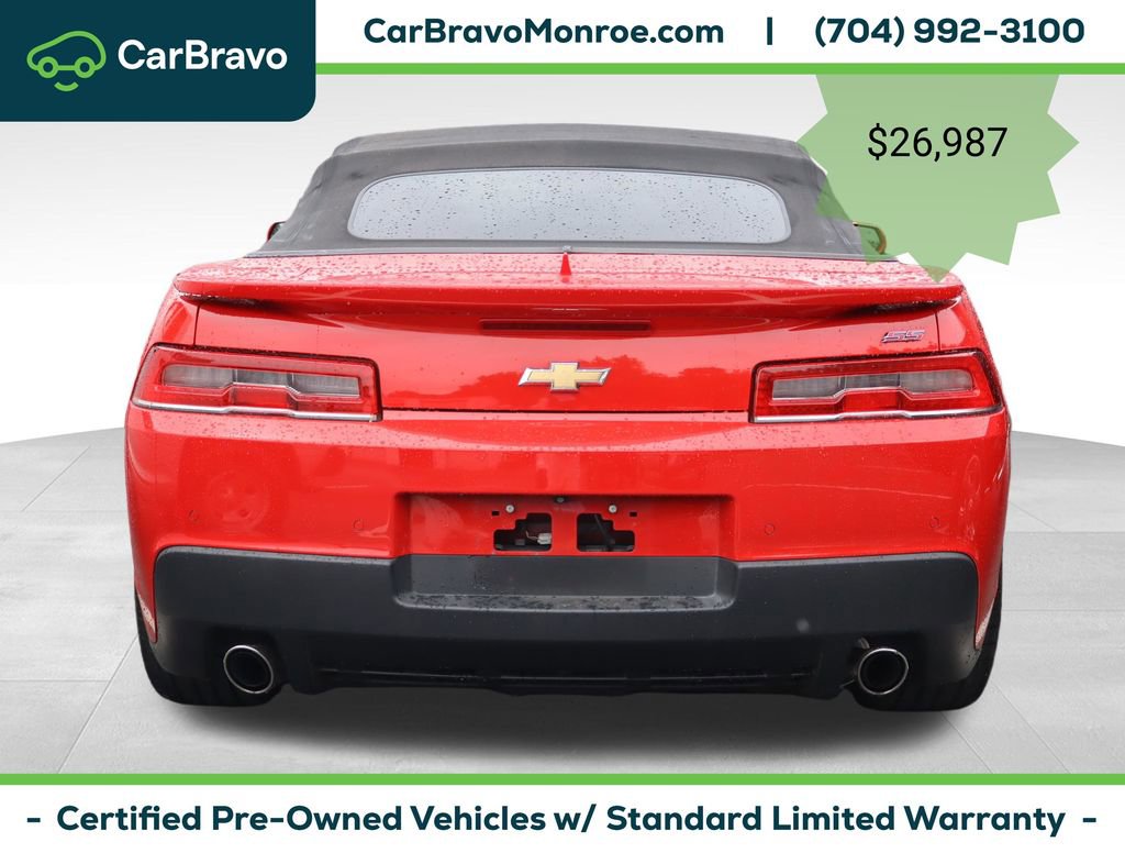 Certified 2015 Chevrolet Camaro SS w/ RS Package RWD image 4