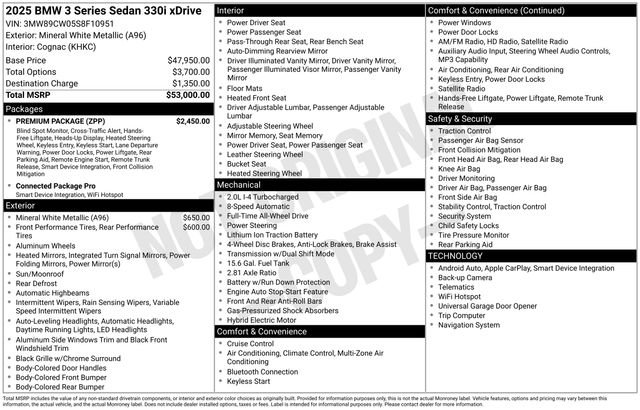 Used 2025 BMW 330i xDrive Sedan w/ Premium Package image 6