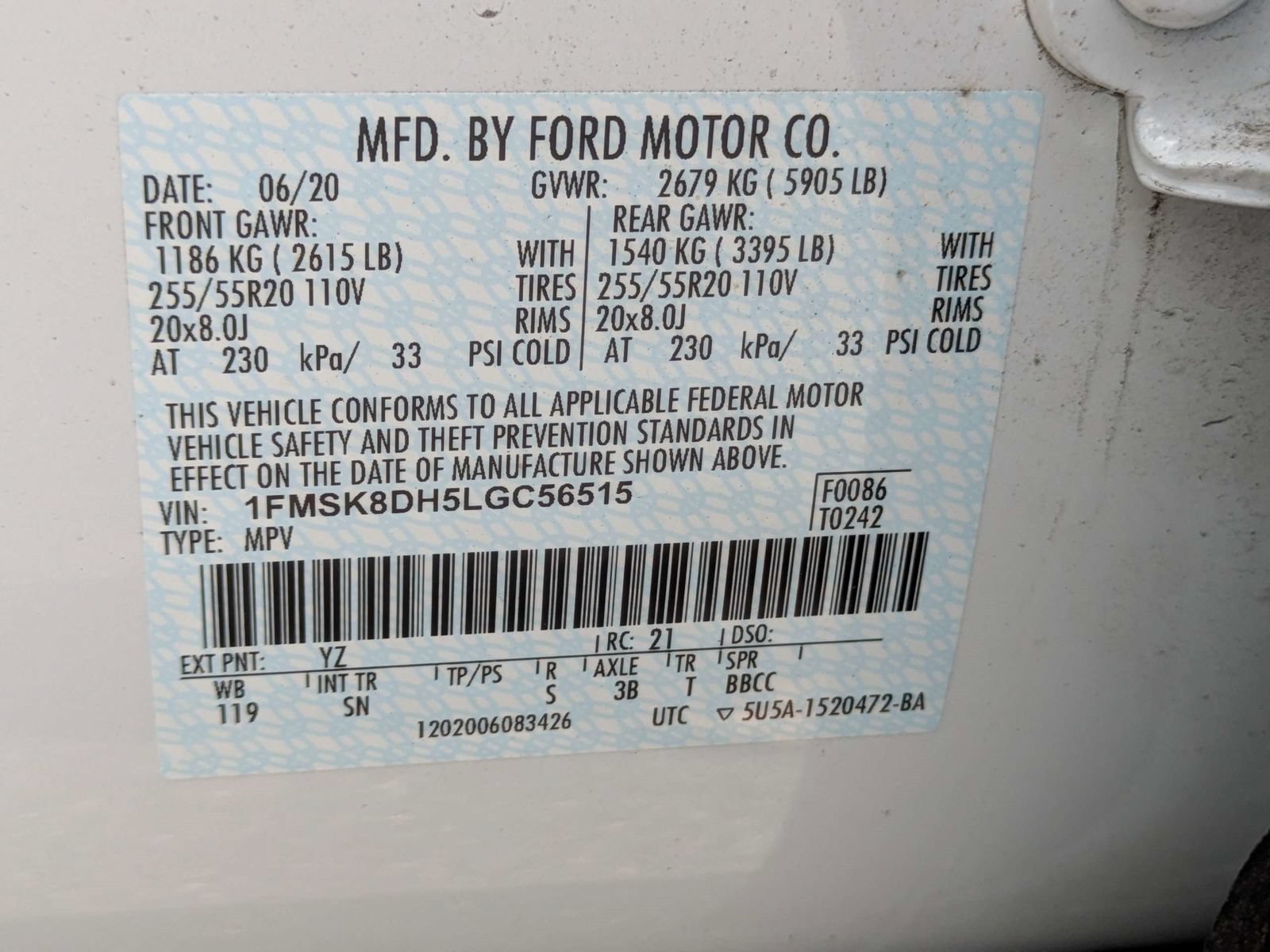 Used 2020 Ford Explorer XLT w/ Equipment Group 202A AWD/4WD image 15