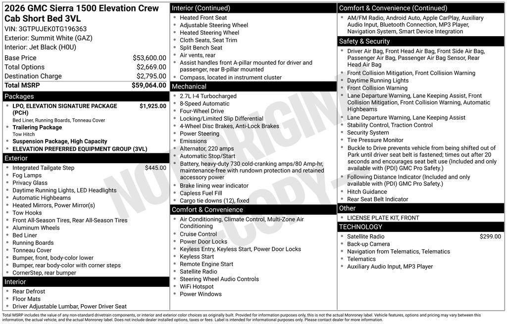 New 2026 GMC Sierra 1500 Elevation image 6