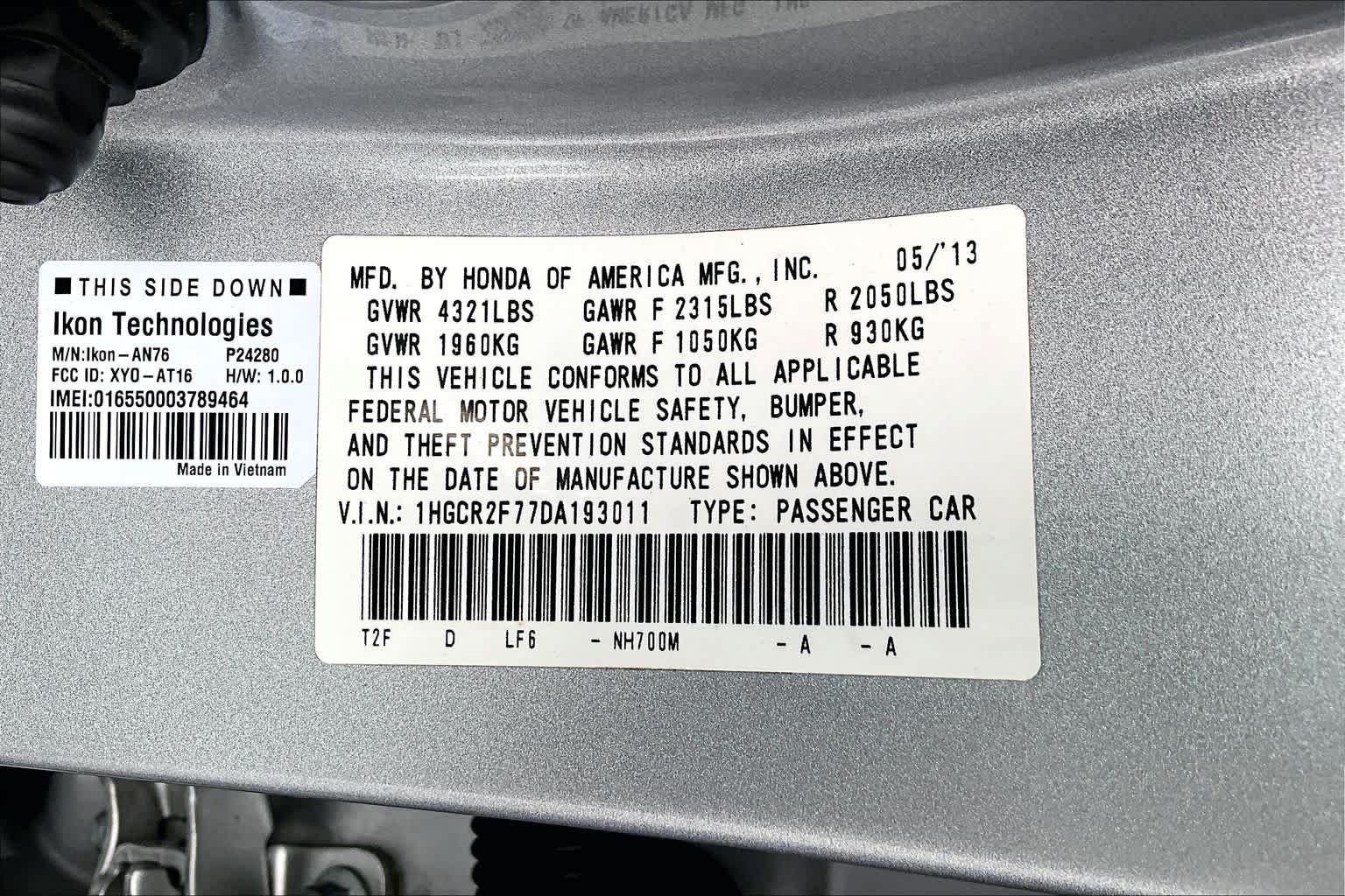 Used 2013 Honda Accord EX image 36