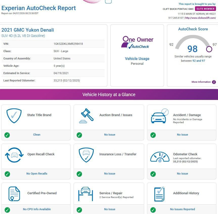 Used 2021 GMC Yukon Denali w/ Denali Premium Package image 3