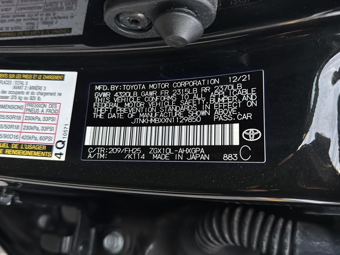 Certified 2022 Toyota C-HR Nightshade image 34