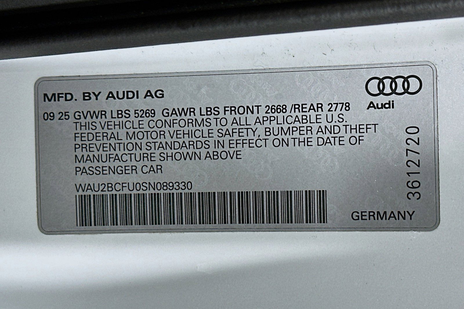 Used 2025 Audi A5 2.0T Premium Plus w/ Premium Plus AWD/4WD image 24