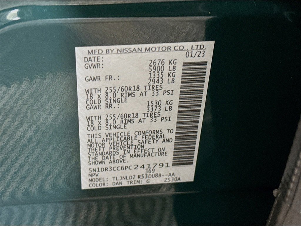 Certified 2023 Nissan Pathfinder SL w/ Black Appearance Package image 38