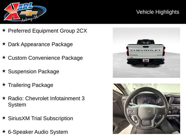 Certified 2026 Chevrolet Silverado 1500 Custom Trail Boss w/ Dark Appearance Package AWD/4WD image 2