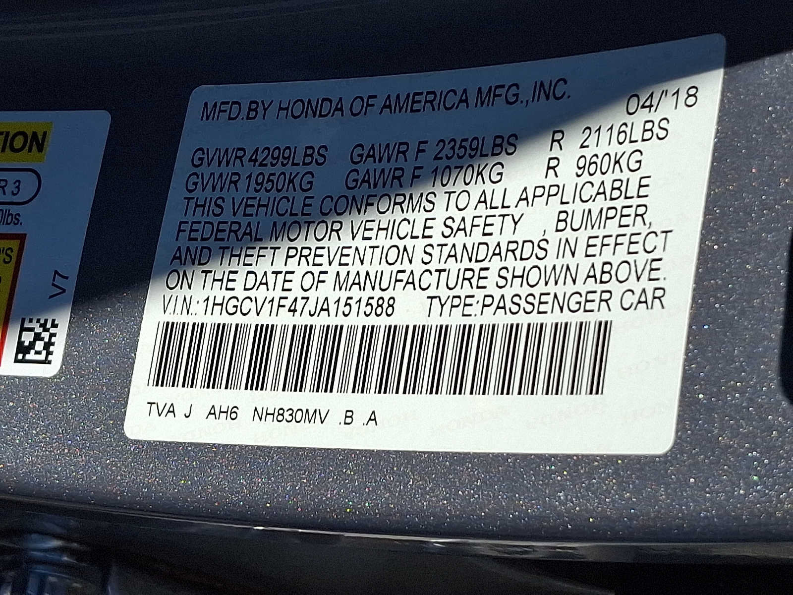 Used 2018 Honda Accord EX image 26