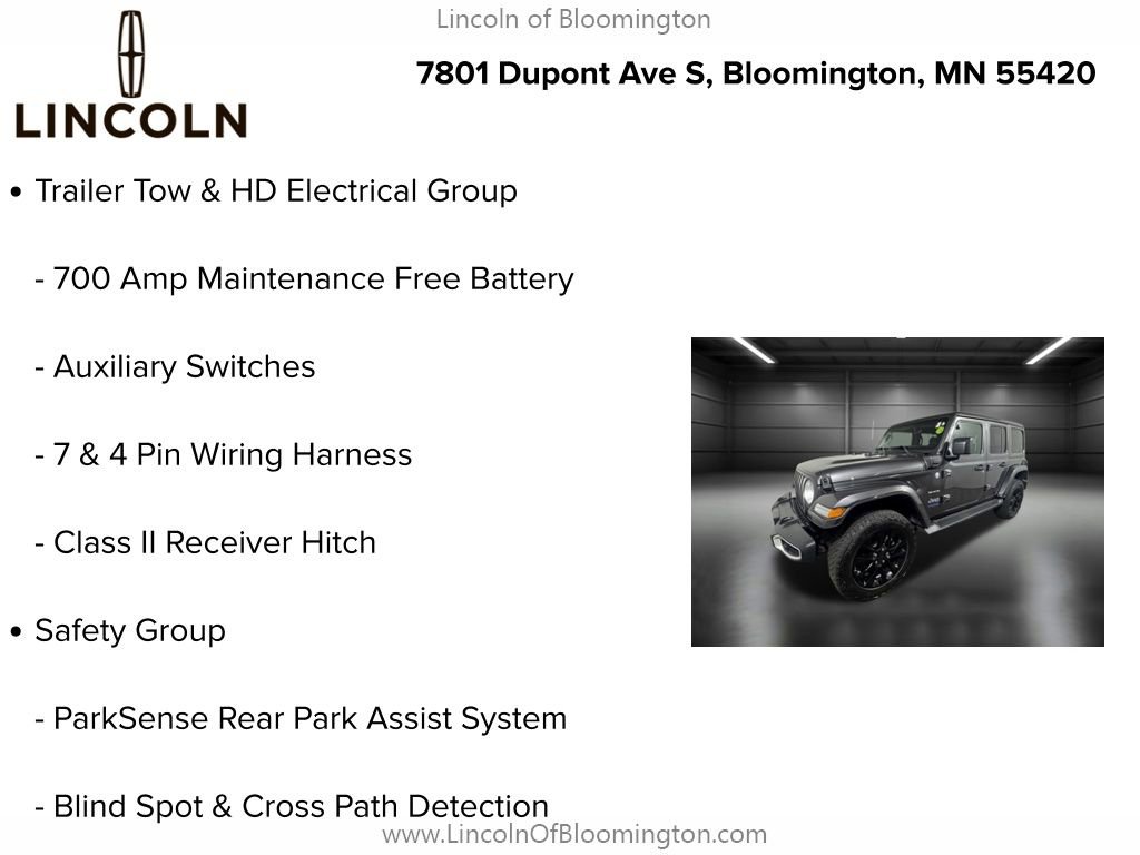 Used 2021 Jeep Wrangler Unlimited Sahara w/ Cold Weather Group image 9