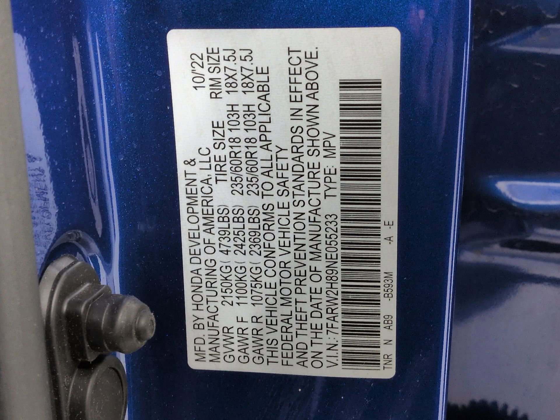 Certified 2022 Honda CR-V EX-L image 37